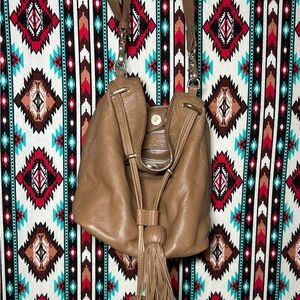 Foley + Corinna Brown Leather Crossbody Bag